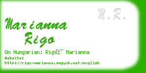 marianna rigo business card